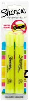 2+Pack+Sharpie+Highlighters+-+Fluorescent+Yellow