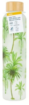 650ml+Palm+Tree+Glass+Bottle+with+Silicone+Coating