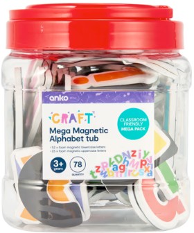 78+Piece+Mega+Magnetic+Alphabet+Tub