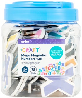 78-Piece-Mega-Magnetic-Numbers-Tub on sale