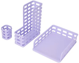 3+Piece+Desk+Set+-+Lilac