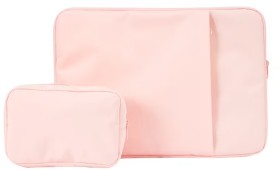 Laptop-Sleeve-with-Cable-Case-Pink on sale