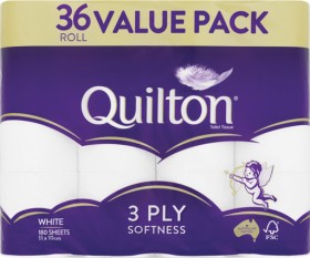 Quilton+Toilet+Paper+36+Pack+3+Ply+180+Sheets