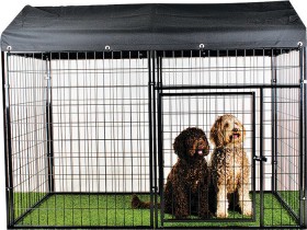 Pet+Pen+Cage+with+Canvas+Cover+137x84x170cm