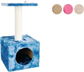 Cat+Scratcher+2+Tier+4+Asstd+Colours+30x30x60cm