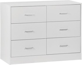 NEW+6+Drawer+Chest+White