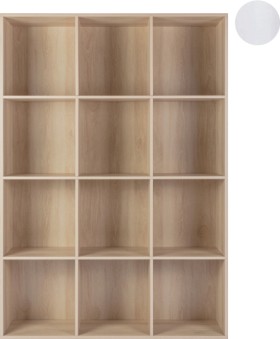 NEW-12-Cube-Unit-174x295x120cm-White-or-Oak on sale