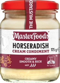 MasterFoods+Horseradish+Cream+175g+or+Mustard+170%E2%80%91175g+Selected+Varieties