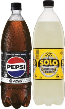 Pepsi+or+Solo+1.25+Litre+Selected+Varieties