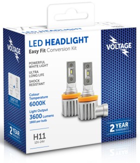 Voltage+12+24V+6200K+Easy+Fit+LED+Headlight+Globes