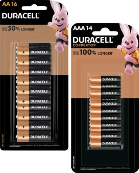 Duracell-Coppertop-Batteries-AA-16-Pack-or-AAA-14-Pack on sale