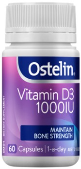 Ostelin+Vitamin+D3+1000IU+Capsules+60+Pack