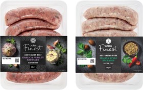 Coles+Finest+Sausages+450g-500g