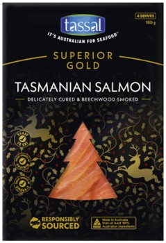 Tassal+Superior+Gold+Smoked+Salmon+180g