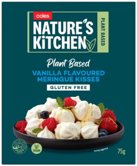 Coles+Nature%26%23039%3Bs+Kitchen+Plant+Based+Vanilla+Flavoured+Meringue+Kisses+75g