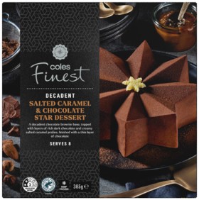 Coles+Finest+Salted+Caramel+%26amp%3B+Chocolate+Star+Dessert+385g