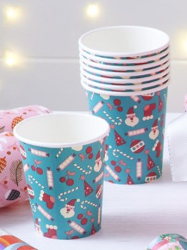 Christmas+Novelty+Paper+Cup+8+Pack