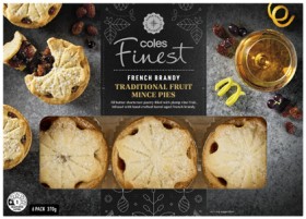 Coles+Finest+French+Brandy+Traditional+Fruit+Mince+Pies+6+Pack+370g