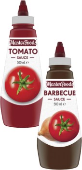 MasterFoods+Squeeze+Tomato+or+Barbecue+Sauce+475mL-500mL