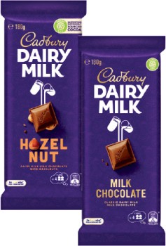 Cadbury+Dairy+Milk+Block+Chocolate+150g-190g