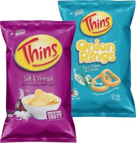 Thins+Chips+150%E2%80%91175g+or+Onion+Rings+85g+Selected+Varieties