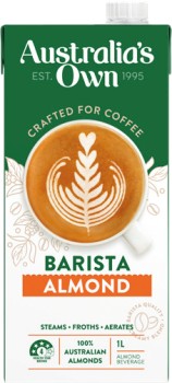 Australia%26rsquo%3Bs+Own+Barista+Almond%2C+Oat+or+Macadamia+Milk+1+Litre