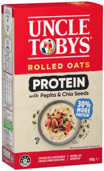 Uncle+Tobys+Rolled+Oats+Protein+or+Ancient+Grains+490g