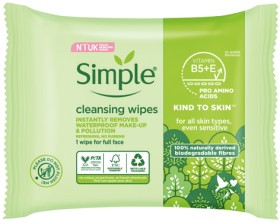 Simple+Facial+Cleansing+Wipes+25+Pack