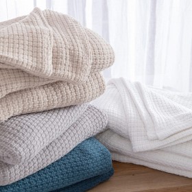 Knit+Weave+360gsm+Cotton+Blanket+by+Hilton