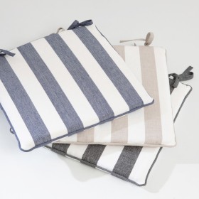 Sundays+Riviera+Wide+Stripe+Chair+Pad+by+Pillow+Talk