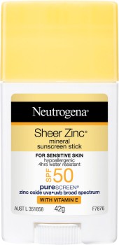 Neutrogena+Sheer+Zinc+Mineral+Sunscreen+Stick+SPF+50+42g%26Omega%3B