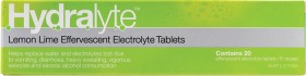 Hydralyte+Effervescent+Electrolyte+Lemon+Lime+Tablets+20+Pack%2A