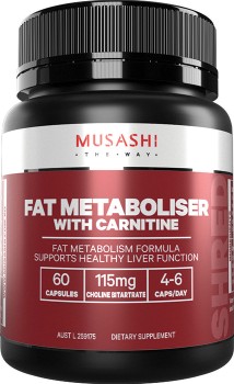 Musashi+Fat+Metaboliser+With+Carnitine+60+Capsules%2A