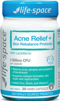 Life-Space+Acne+Relief+%2B+Skin+Rebalance+Probiotic+30+Capsules%2A