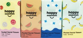 Happy+Essentials+Pocket+Tissues+8+x+10+Pack