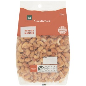 Woolworths+Cashews+Roasted+Unsalted+or+Salted+750g+Pack