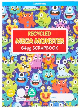 Studymate+64+Page+Mega+Monster+Scrapbook+-+Recycled