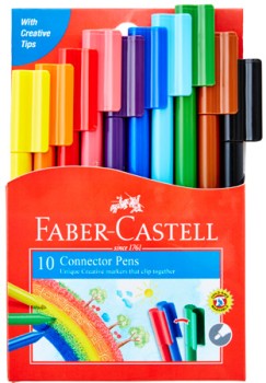 Faber-Castell+Connector+Pens+10-Pack