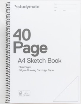 Studymate+A4+40+Page+110gsm+Sketch+Book