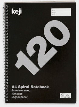 Keji+A4+120+Page+Spiral+Notebook