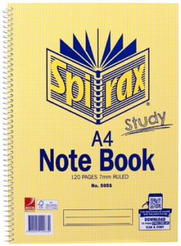 Spirax+A4+120+Page+No.+595+Spiral+Note+Book