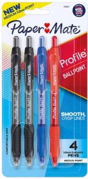 PaperMate+Profile+Ballpoint+Pens+4+Pack