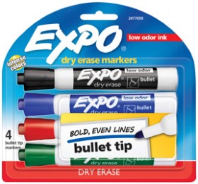 Expo+Whiteboard+Markers+4+Pack