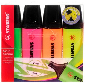 Stabilo+Boss+Highlighters+4+Pack