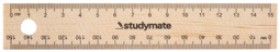 Studymate+Wooden+Ruler+-+15cm