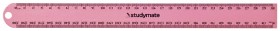 Studymate-Aluminium-Ruler-30cm-Pink on sale