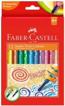 Faber-Castell+12+Pack+Jumbo+Twistable+Crayons