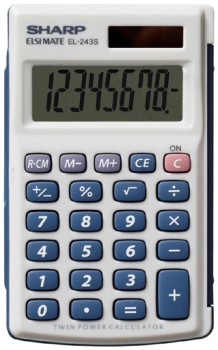 Sharp+EL-243S+8+Digit+Pocket+Calculator