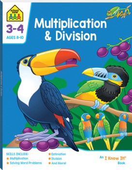 School-Zone-Multiplication-and-Division-I-Know-It-Workbook-3-4 on sale