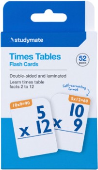 Studymate+52+Pack+Flashcard+-+Timetables